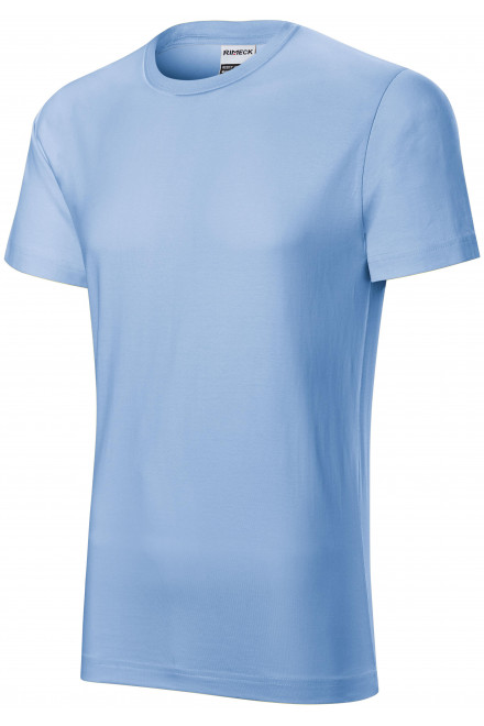 Lacné odolné pánske tričko, nebeská modrá, lacné bavlnené tričká