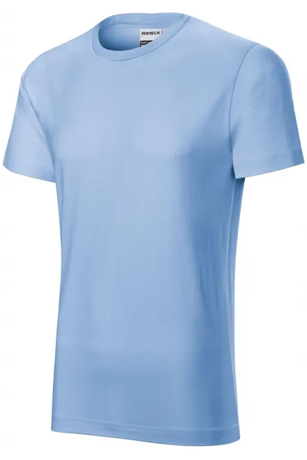 Lacné odolné pánske tričko, nebeská modrá