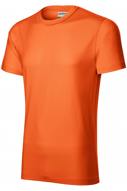 Lacné odolné pánske tričko, oranžová