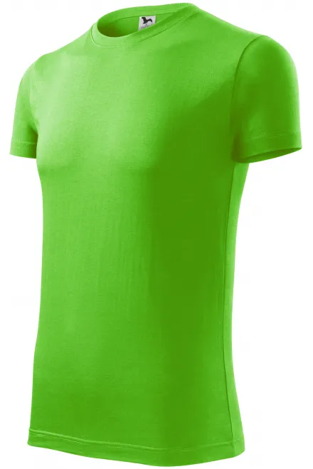Lacné pánske módne tričko, jablkovo zelená