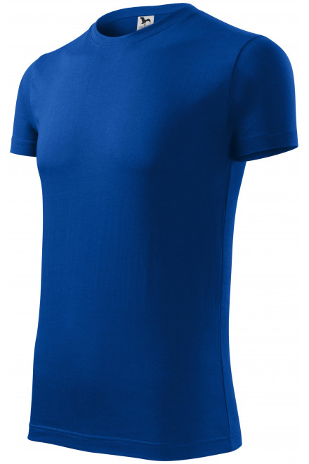 Lacné pánske módne tričko, kráľovská modrá, lacné tričká s krátkymi rukávmi