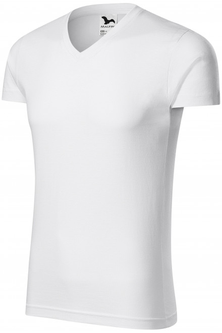 Lacné pánske priliehavé tričko, biela, lacné pánske tričká