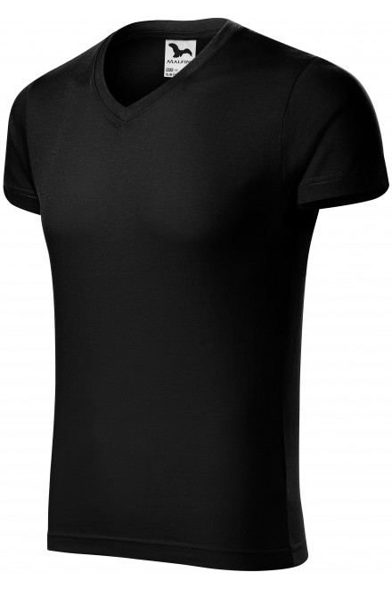 Lacné pánske priliehavé tričko, čierna, lacné pánske tričká