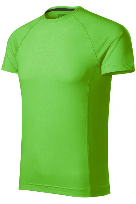 Lacné pánske športové tričko, jablkovo zelená