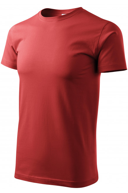 Lacné pánske tričko jednoduché, bordová, lacné pánske tričká