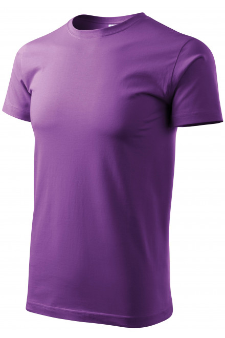 Lacné pánske tričko jednoduché, fialová, lacné pánske tričká