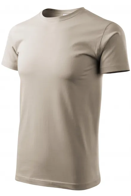 Lacné pánske tričko jednoduché, ľadovo sivá