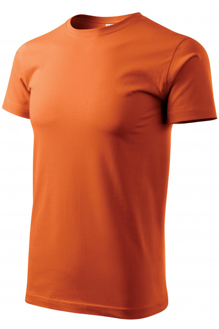 Lacné pánske tričko jednoduché, oranžová, lacné oranžové tričká