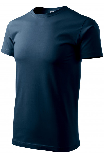 Lacné pánske tričko jednoduché, tmavomodrá