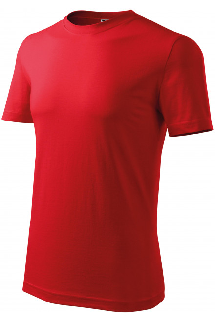 Lacné pánske tričko klasické, červená, lacné pánske tričká