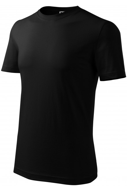 Lacné pánske tričko klasické, čierna, lacné bavlnené tričká