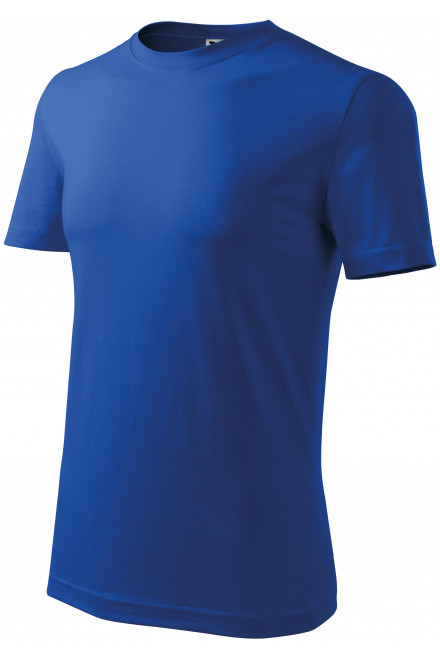 Lacné pánske tričko klasické, kráľovská modrá, lacné modré tričká