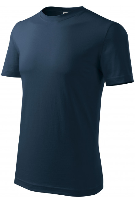 Lacné pánske tričko klasické, tmavomodrá, lacné modré tričká