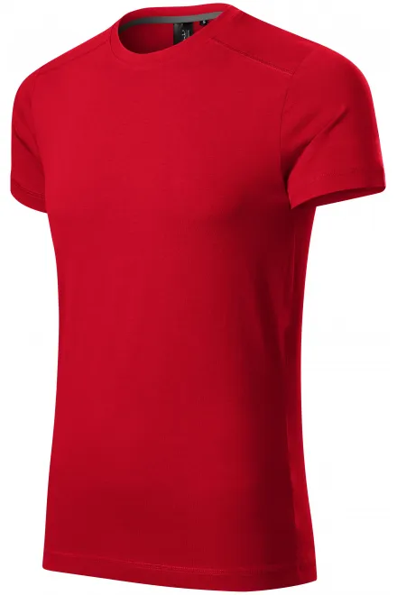 Lacné pánske tričko ozdobené, formula červená