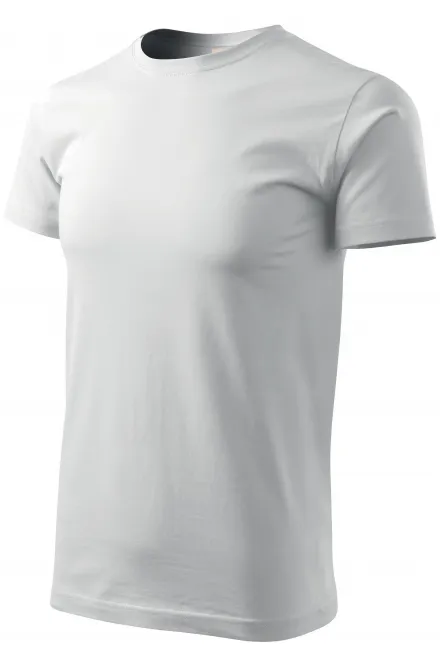 Lacné pánské triko z GRS bavlny, biela