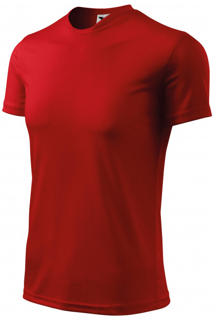 Lacné športové tričko detské, červená, lacné detské tričká