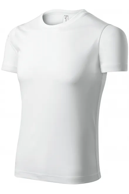 Lacné Športové tričko unisex, biela