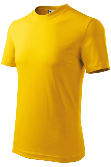 Lacné tričko hrubé, žltá