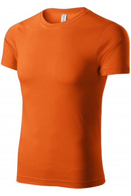 Lacné tričko ľahké s krátkym rukávom, oranžová, lacné tričká na potlač