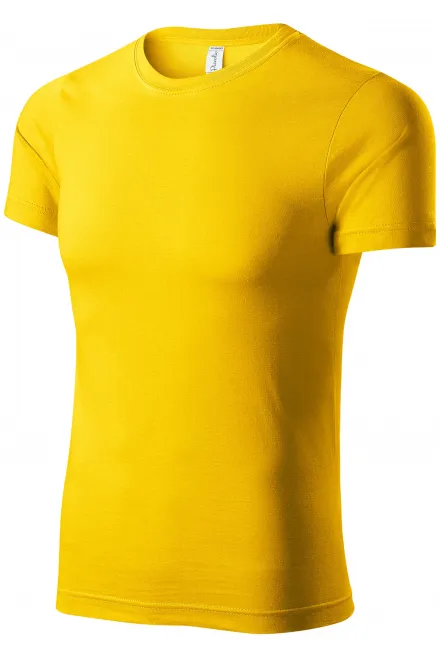 Lacné tričko ľahké s krátkym rukávom, žltá