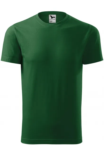 Lacné tričko s krátkym rukávom - fľaškovozelená, 4XL