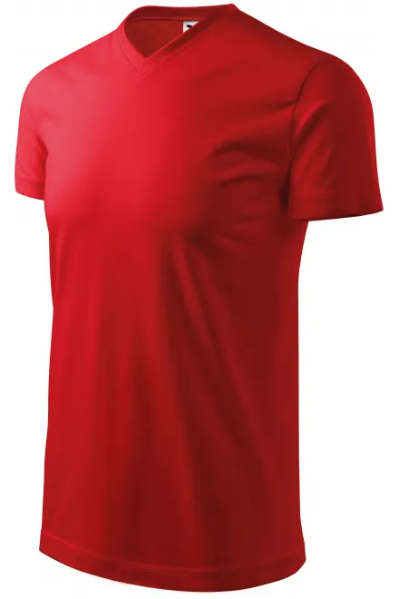Lacné tričko s krátkym rukávom, hrubšie, červená