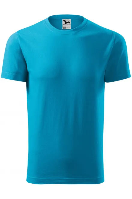Lacné tričko s krátkym rukávom - tyrkysová, 4XL