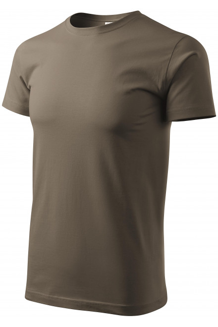 Lacné tričko vyššej gramáže unisex, army, lacné bavlnené tričká