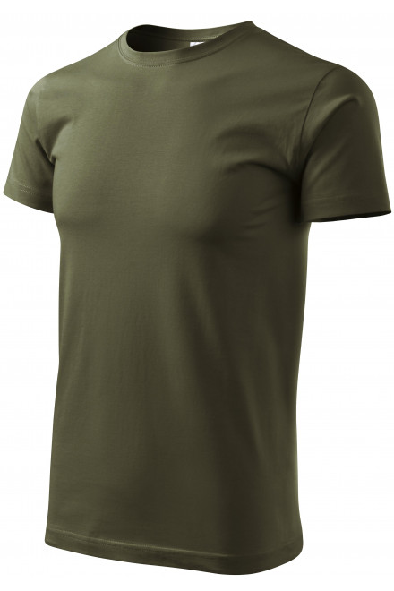 Lacné tričko vyššej gramáže unisex, military