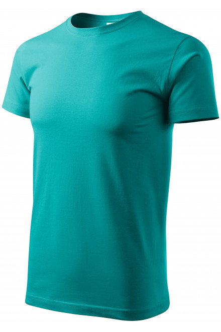 Lacné tričko vyššej gramáže unisex, smaragdovozelená, lacné tričká bez potlače