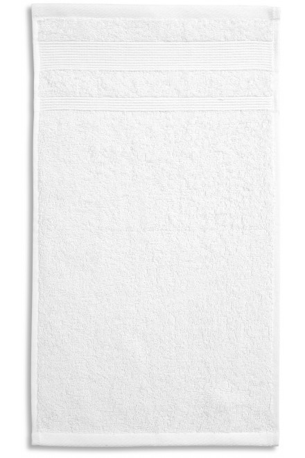 Lacný malý uterák z organickej bavlny, biela