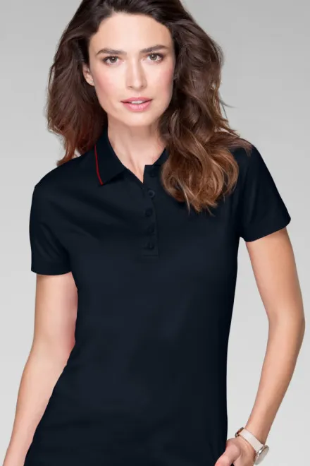 Lacná dámska elegantná polokošeľa mercerovaná, tmavomodrá