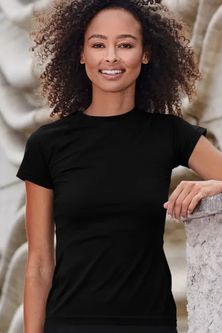 Lacné dámske tričko na šport, čierna