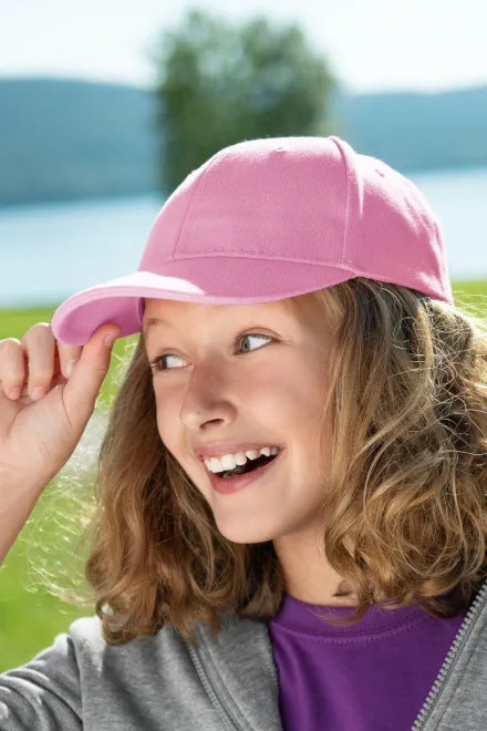 Lacná detská šiltovka, ružová