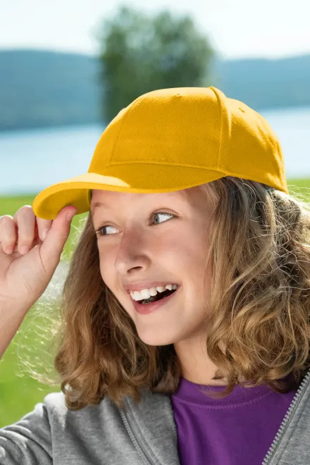 Lacná detská šiltovka, žltá