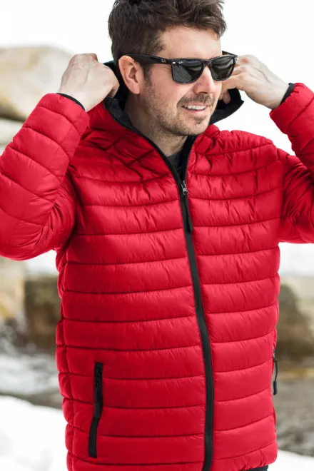 Lacná pánska prešívaná bunda, formula červená
