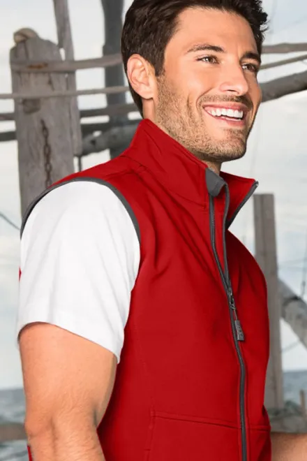 Lacná pánska vesta, červená