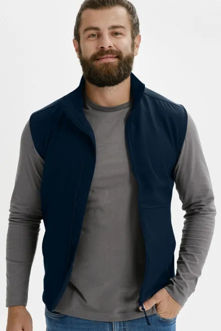 Lacná pánska vesta, tmavomodrá