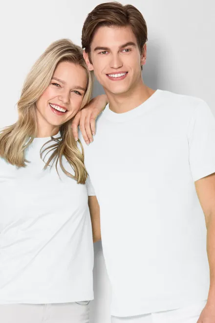 Lacné tričko ľahké, biela