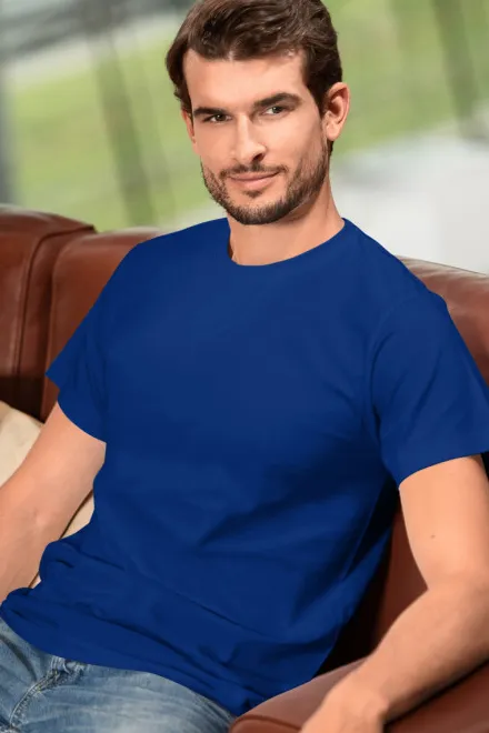 Lacné tričko vyššej gramáže unisex, kráľovská modrá