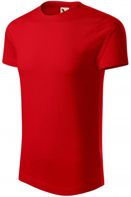 Pánske tričko, organická bavlna, červená, lacné pánske tričká