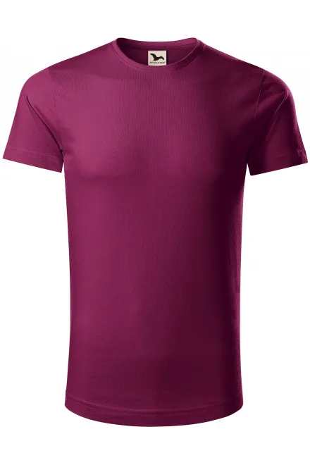 Pánske tričko, organická bavlna - fuchsiová, M