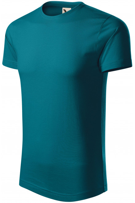 Pánske tričko, organická bavlna, petrol blue, lacné jednofarebné tričká