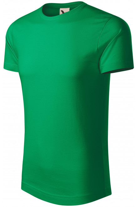 Pánske tričko, organická bavlna, trávová zelená, lacné bavlnené tričká