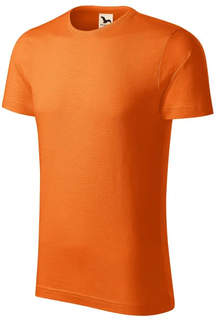 Pánske tričko, štruktúrovaná organická bavlna, oranžová